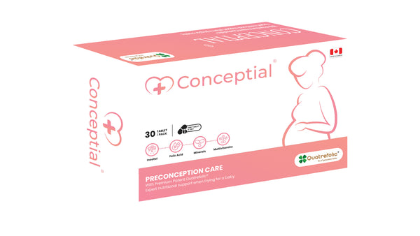 Conceptial preconception fertility care with quatrefolic 4th generation active folic